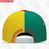 Kamerun Baseball Caps 3D Custom Name Number Team Logo CM Hats CMR Country French Cameroun Nation Cameroonian Flag Headgear1037626