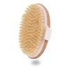 Body Dry Brush Natural Boar Bristle Organic Dry Skin Body Brush Bamboo Wet Back Shower Brushes Exfoliating Bathing Brush Soft Fur