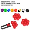 17mm Car Tires Bolted Wheel Nut Bolt Head Cover Cap Protective Caps Exterior Decoration Protecting Bolts Rims 20pcs/Set