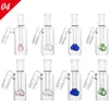 Glass Ash Catcher for bongs 90 & 45 degrees 14mm 18mm 4.5 Inch Mini Glass Bong 6 styles matrix perc bubbler Bong Oil rigs Smoke Accessory