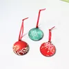 Sublimation Blank Ornaments DIY Bell Shaped Pendants Handmade Christmas Tree Pendant Double Sided MDF Creative Decoration WLL-YFA2705