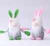 イースターバニーRrabbit gnomeファックスリードワーフ人形豪華なウサギホリデーパーティーテーブルデコレーションホームアクセサリー