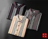 2021 Luxurys Desingersメンズドレスビジネスカジュアルシャツスリーブストライプスリムマスキュリンソーシャルファッション格子縞M-3XL＃032470
