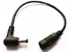 90 градусов угловой DC кабель питания 5.5x2.1mm мужчина до женского вилки Удлинитель разъема шнура для камеры CCTV DVR / бесплатный DHL / 200 шт.