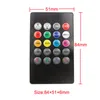 10 pcs 20 keys de música IR controlador preto sensor de som remoto para RGB LED tira de alta qualidade navio livre