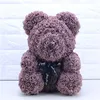 Hela Big Custom Teddy Rose Bear med Box Luxurious 3D Bear of Roses Flower Christmas Gift Valentines Day Gift 491 R24329857