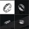 Cluster Jewelryhip Rings Mixed Batch Fashion Oil Dripping Titanium Steel Ring Mens Wheel Hip Hop Trendsetter Points Drop Delivery 2021 Euvr7