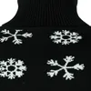 Snowflake Ugly Christmas Sweater Turtleneck Mens Xmas Knitted Pullover Sweaters Xmas Adult Holiday Sweater Pull Noel Homme 210522