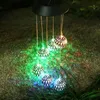 Lâmpadas solares LED Spinning Spinner Ball Lights para decoração de jardim Vento Chime Outdoor Christmas Windbell Light Powered