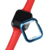 9 couleurs galvanoplastie souple TPU boîtier de montre intelligente corps complet mince pour A PP L E iWatch série 6 5 4 38 40 42 44 MM couverture de protection de montre intelligente coque de peau GSZ504G