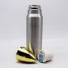 17 oz Bullet tumbler 500 ml en acier inoxydable thermos balle forme vide isolé bouteille d'eau potable flacon sports de plein air eau 100 pcs L011