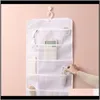 Housekeeping Organization Home Gardenlarge Capacity Underwear Hanging Bag Organizer Double Sided Storage Wardrobe Door Back Socks Sundries Ba