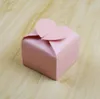 2021 nuovi contenitori di gioielli regalo di favore di nozze scatola quadrata di cuore da 100 pezzi bianco/rosa/viola/avorio