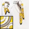 100% Real Square Women Print Bandana Natural Headscarf Small Suqare Silk Headband Sjaal Foulard Femme65x65cm