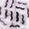 Eyelashes di pelliccia di visone di alta qualità 3D 5D 6D 100% 15mm 18mm 19mm 20mm 25mm lunghi ciglia a mano a mano con scatola di stoccaggio 20