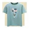 Damska Damska Balon Wzór Cekiny Krótkie Rękawy Bawełniane T-Shirt Summer Tee Girls Damskie Pullover Casual Tops Tees A2524 210428