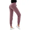 LU-031 Calças femininas leggings de ioga treino cintura alta academia alinhar bolso dois lados calça esportiva de alta qualidade