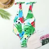 Plunge kąpielowy kostium kąpielowy samice strój kąpielowy wysokiej nogi cięcia stroje kąpielowe kobiety backless monokini trikini pływanie maillot de bain 210520