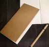 كامل 88x155cm ورقة دفتر ملاحظات فارغة كتاب Notepad Vintage Soft Copybook اليومية Memos Kraft Cover Notebooks Notepad5717604