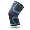 肘膝パッドの快適なナイロンニットジムスポーツラップ通気性暖かい暖かい包帯ストラップ
