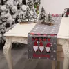 Kerst Tafel Runner Gnomes Decoraties Indoor Boerderij Home Xmas Jute Hoilday Kitchen Dining Decor Xbjk2111