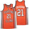 NCAA Illinois Fighting Illini Ayo Dosunmu College Maglie da basket Kofi Cockburn Iowa Hawkeyes Luka Garza Michigan Wolverines Isaiah Livers UniversityJersey