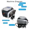 Vakuum-Biopolar-RF-Fettmassage-Schlankheitsmaschine 40k Kavitation Körperformung Bauch Lipo Laserdiode Behandlung Gewichtsverlust
