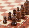 Jeu d'échecs en bois jeu d'échecs international jeu de divertissement plateau pliant éducatif divertissement Durable et résistant à l'usure 33 Z2