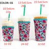 20oz drink handle Tumbler Bags Iced Coffee Cup holder Sleeve Neoprene Insulated Sleeves Mugs Cups Water Bottle Cover With Strap