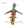 Outdoor Halloween Party Night Performance Lighting Gonfiabile Zombie Skeleton Costume Walking Blow Up Skull Ghost Puppet Suit per Circus Parade Show