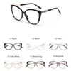 Lunettes de lecture pour femmes Anti lumière bleue dames surdimensionnées rondes noires marque Designer ordinateur presbytie lunettes cadre 1 6 S226G