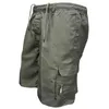 Pantaloncini cargo da uomo di marca estiva Pantaloncini cargo tattici Pantaloncini larghi da uomo maschili Pantaloni corti multi-tasca Caccia esterna Pesca G1209