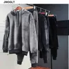 Outono inverno macio quente masculino veludo agasalho coreano moda ouro veludo faixa terno com capuz hoodies e calças jogger 2 peças roupa 2254o