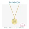ENFASHION Cute Crystal Star Moon Pendant Choker Donna Collana in acciaio inossidabile color oro Fashion Femme Jewelry P3062