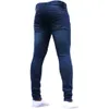 2021 мужские брюки чистые цвет джинсовые хлопчатобумажные ретро проблемные хип-хоп работы брюки джинсы карандаш брюки работают брюки # G30 x0615
