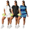 Vrac Femmes Sportswear Survêtements Été Femmes Vêtements À Manches Courtes Shorts Tenues Deux Pièces Ensemble Top Dames Pantalons Costumes 2021 Type Vente klw6348