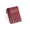 Card Holders Men's Casual Wallet Pu Leather Business Holder Ultra-thin Ladies Zipper Change Bag Suitable For 8 Cards