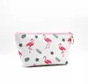 Multifuction Girls Pink flamingo Purse Cartoon Striated Girl's Hand Bag Cosmetic Bags Kids Easy Carry Coin Purses