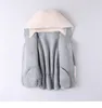 Dames bont faux luxe echte wollen jas jas met hoody winter vrouwen bovenkleding jassen lf9053