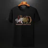 Рубашка леопарда футболка мужчина футболка плюс размер с коротким рукавом мужчины уличные печать летняя стройная пригонка животное твердое вещество 210721
