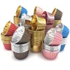 Muffin Pappbecher Goldener Cupcake-Wrapper-Liner Runde Formen für Tasse Kuchen Backen Dekoration Werkzeuge, 3000 stücke