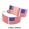 USA Drapeau États-Unis US Ho Voiture Auto Moto Logo Decal Set Autocollant Scratch Off Cover Laptop Handy Car Styling 250pcs / roll