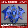 Stampo ad iniezione corpo per SUZUKI GSXR-750 GSXR 750CC 600CC 750 600 CC 2004 2005 43No.34 GSXR600 GSXR750 K4 04 05 GSXR-600 GSX-R750 2004-2005 Kit carenatura OEM blu chiaro