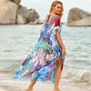 Chiffon plajı, kadınlar için mayo takım elbise pareo yüzmek Saida de praia robe plage kaftan elbise #Q707 Kadın Mayo