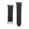 Moda de alta qualidade Watchbands Cintas para 38mm 40mm 42mm 44mm série 6 5 4 3 2 Pulseira de couro de alta qualidade de couro de luxo pulseira