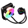 Fãs de resfriamento de 120mm240mm Fã de resfriamento de água líquido RGB Radador de CPU integrado RGB para LGA 1150 1151 1155 AM3 AM6519234