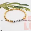 Beaded Strands 2022 Fashion MAMA Letter Bracelet Bracelets Women Jewelry Jewellery Stretch Pulsera Gift For Her Fawn22