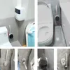 Toiletborstel voor badkamer TPR Siliconen Houder Cleaning Tool Home WC Accessoires Set 210904