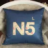 Wholesale Decorative Pillow Luxury Designer Cushion Cushions Letters Fashion Cushions Cotton Covers Home Decor Square With Inner 2202184D