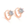 Stud Earrings For Women Korean Style Angel Kiss Cubic Zirconia Silver Color Earring Party Gift Fashion Jewelry KAE109